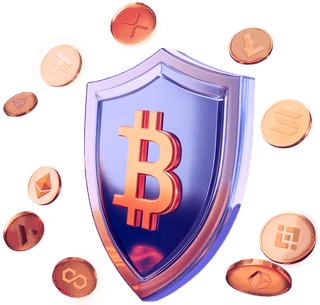 Two-factor authentication and cold storage represented by a security lock